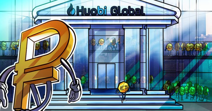 Huobi Global hiện hỗ trợ tiền gửi và rút tiền bằng đồng rúp