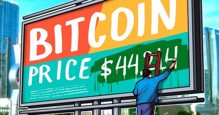 Các cụm cá voi Bitcoin xác định $44,214 là mức giá quan trọng trong ngắn hạn