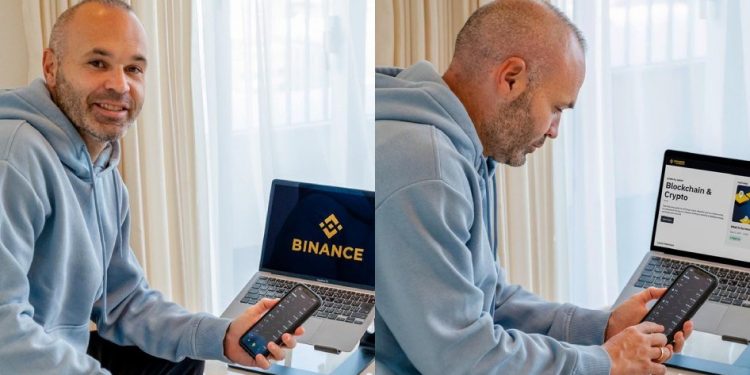 Iniesta bị cảnh báo vì quảng cáo cho Binance