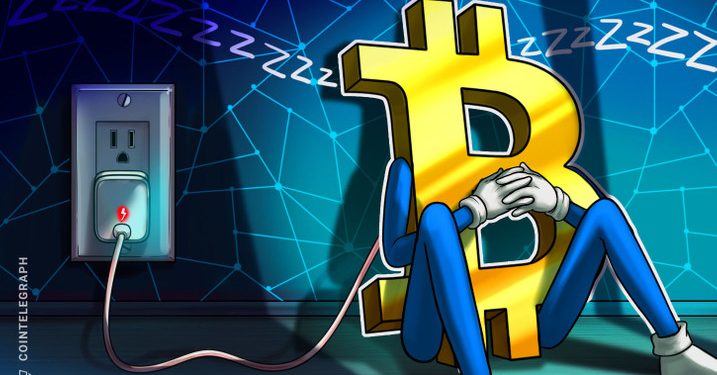 Nhu cầu điện năng của mạng bitcoin giảm xuống 10,65GW khi tỷ lệ băm giảm 14%