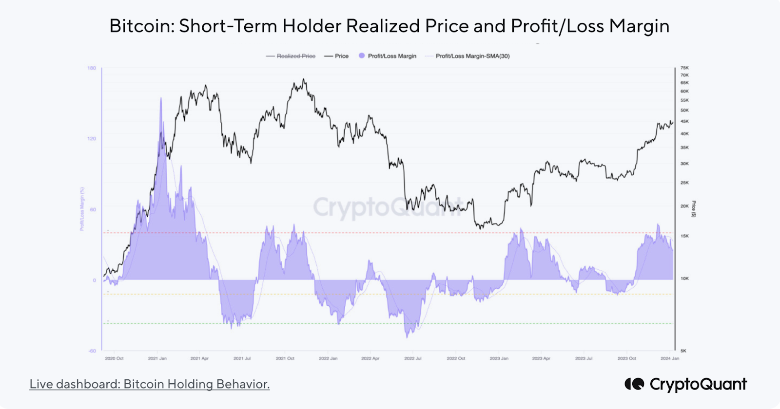 Hành vi của người nắm giữ Bitcoin ngắn hạn
