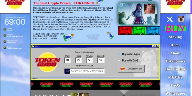 Ra mắt Token6900 – meme coin mới được mệnh danh là bản kế nhiệm Spx6900 đầy tiềm năng