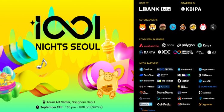 LBank Labs sẽ tổ chức “1001 Festival Seoul” tại Hàn Quốc trong khuôn khổ KBW2025